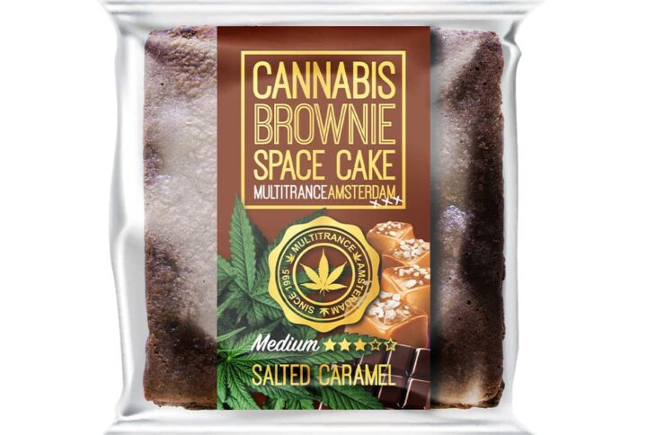 Cannabis Salted Caramel Brownie