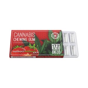CBD strawberry chewing gum