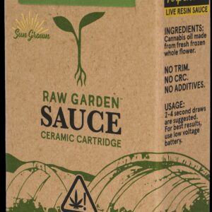 raw garden sauce cart