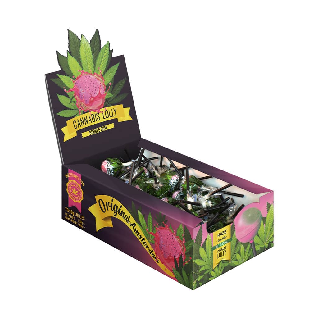 Cannabis Bubble Gum Lollipops Cannabis Bubble Gum Lollipops